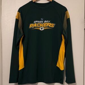 NFL Team Apparel Green Bay Packers Technical Long Sleeve Tee